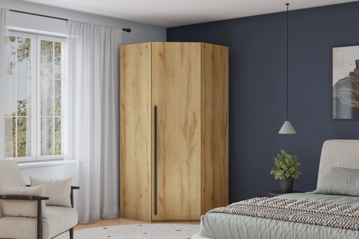 Шкаф угловой Лорена Пакс Дуб Золотистый - фото 1