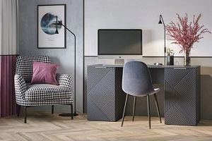 письменный Салерно 3 new Графит