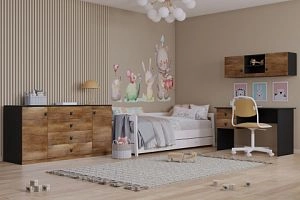 детская Банни-9 Дуб Мореный