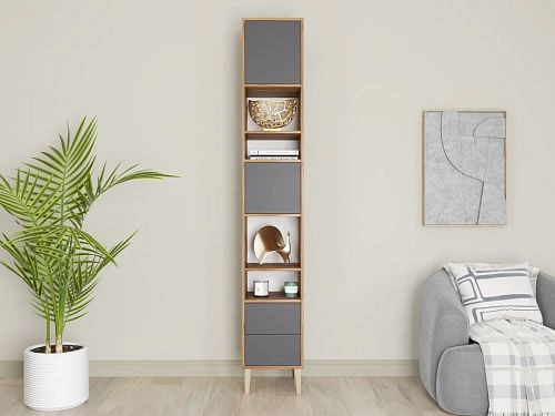 Стеллаж Скарлет-5 Графит - фото 1