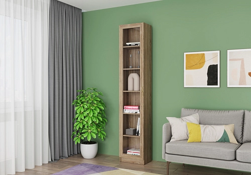 Книжный шкаф Карлос-005 Дуб Сонома - фото 1