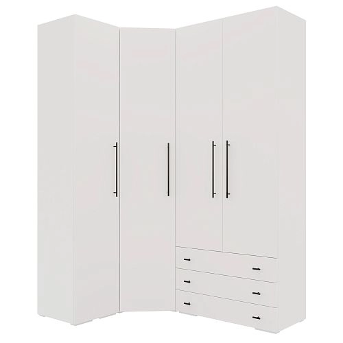 Шкаф угловой Калифорния-Стиль-13 Белый - фото 3