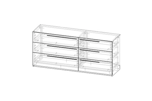 Комод Лорена Пакс-3 Черный - фото 4