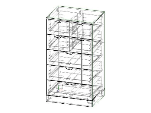 Комод Генри-1 МДФ Черный - фото 3