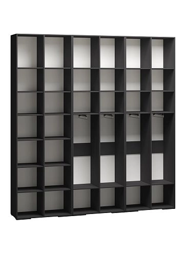 Шкаф распашной Брей-3.2 с антресолью Чёрный - фото 3