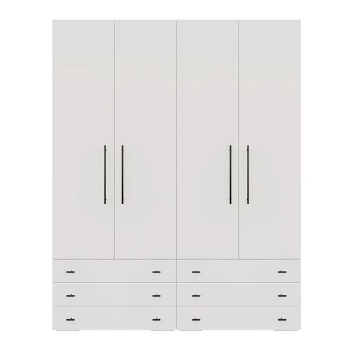 Шкаф распашной Калифорния-Стиль-9 Белый - фото 3