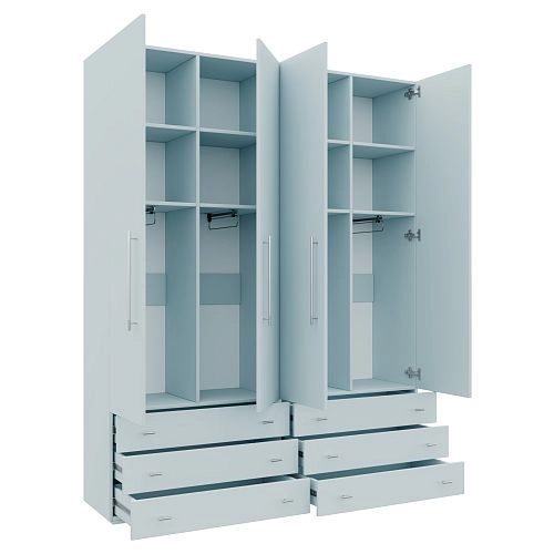 Шкаф распашной Калифорния-Стиль-9 Сумеречный Голубой - фото 2