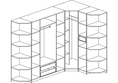 Шкаф угловой НКМ-2 - фото 2