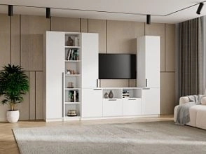 Стенка Лорена Пакс ТВ-стенка 13 в белом цвете