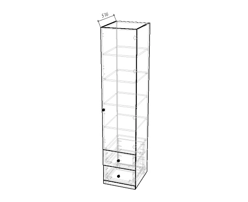 Стенка детская Банни-8 Черный Агат - фото 6