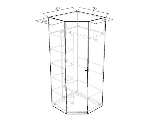 Стенка детская Банни-4 Пастельно-Синий - фото 5