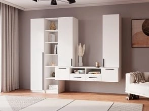 Стенка Лорена Пакс ТВ-стенка 24 в белом цвете