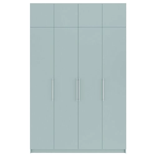 Шкаф распашной Калифорния-4 с антресолью Сумеречный Голубой - фото 3