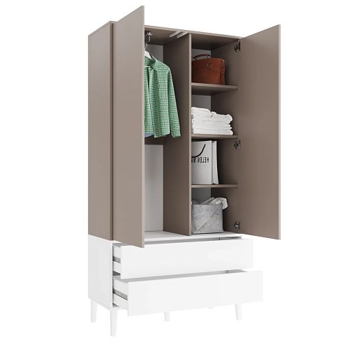 Шкаф распашной Скарлет-12 Белый - фото 2