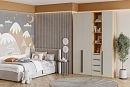 Шкаф распашной Хейсон-20 Кашемир Блэквуд Ячменный