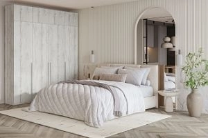 Лорена Бест-4 с антресолью Дуб Крафт Белый