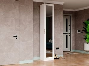 Шкаф распашной Грация-1 с зеркальными вставками