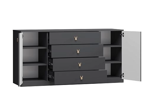 Комод Банни-3 Черный Агат - фото 5