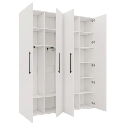 Шкаф распашной Калифорния-Стиль-7 Белый - фото 2