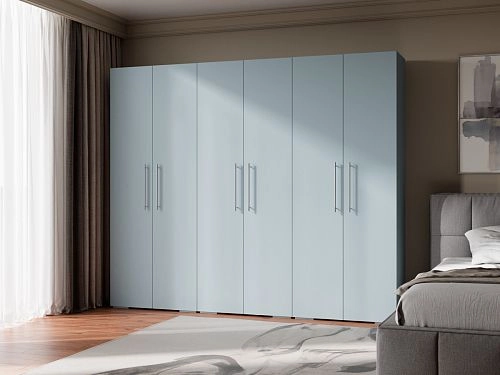 Шкаф распашной Калифорния-Стиль-14 Сумеречный Голубой - фото 1