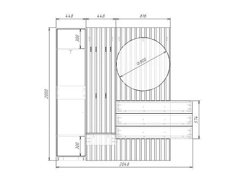 Прихожая Неаполь-3 Кашемир - фото 5