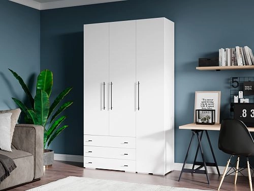 Шкаф распашной Калифорния-Стиль-6 Белый - фото 1