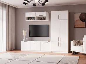 Стенка Лорена Пакс ТВ-стенка 23 в белом цвете